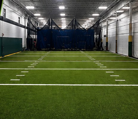 Indoor turf at the Makos Training Facility