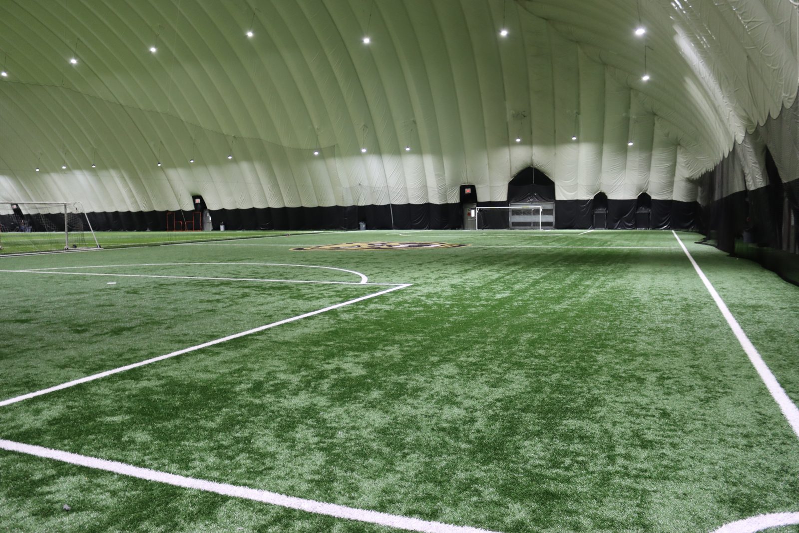 Indoor turf field at the OU Dome